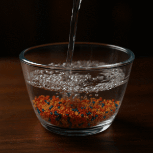 Orbeez in water